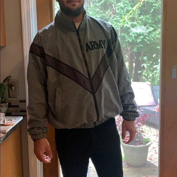 Like new Army windbreaker!! So dope. - Picture 2 of 2